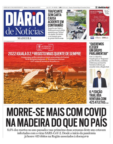 Edição do dia 14 Janeiro 2023 da pubicação Diário de Notícias