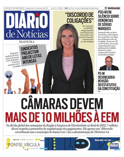 Edição do dia 16 Janeiro 2023 da pubicação Diário de Notícias