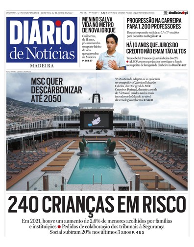 Edição do dia 20 Janeiro 2023 da pubicação Diário de Notícias