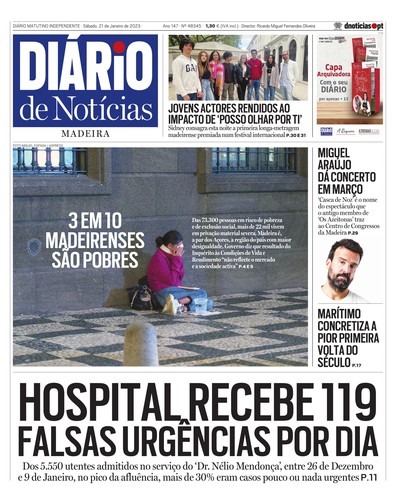 Edição do dia 21 Janeiro 2023 da pubicação Diário de Notícias