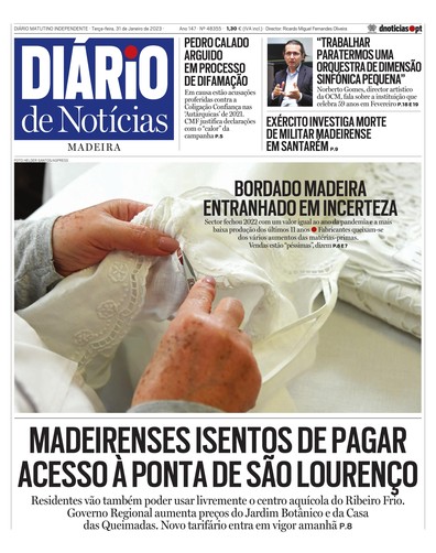 Edição do dia 31 Janeiro 2023 da pubicação Diário de Notícias