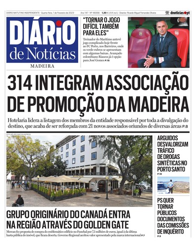 Edição do dia 1 Fevereiro 2023 da pubicação Diário de Notícias
