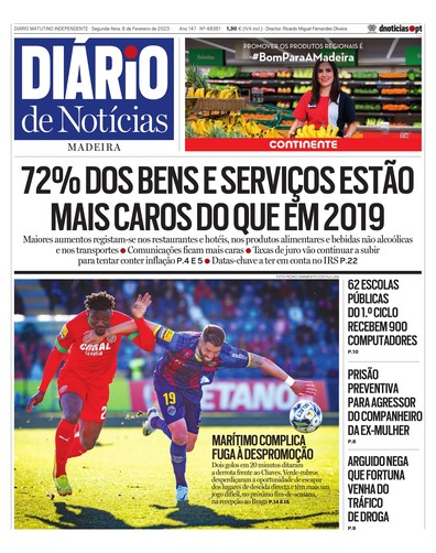 Edição do dia 6 Fevereiro 2023 da pubicação Diário de Notícias