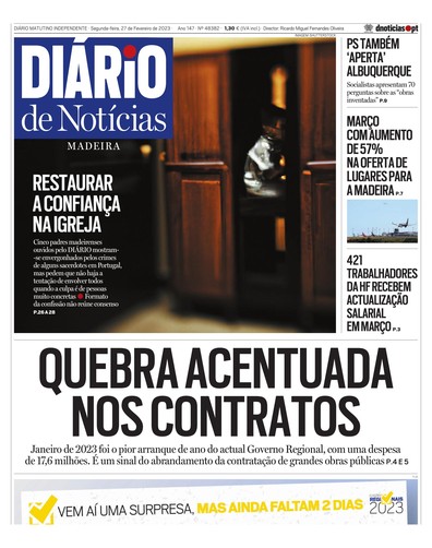 Edição do dia 27 Fevereiro 2023 da pubicação Diário de Notícias