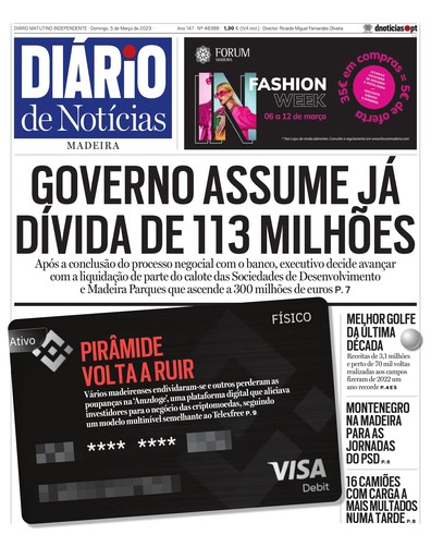 Edição do dia 5 Março 2023 da pubicação Diário de Notícias