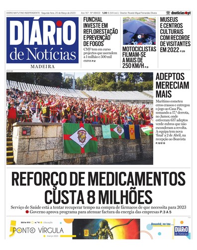 Edição do dia 20 Março 2023 da pubicação Diário de Notícias