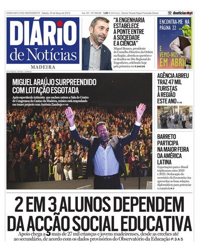 Edição do dia 25 Março 2023 da pubicação Diário de Notícias