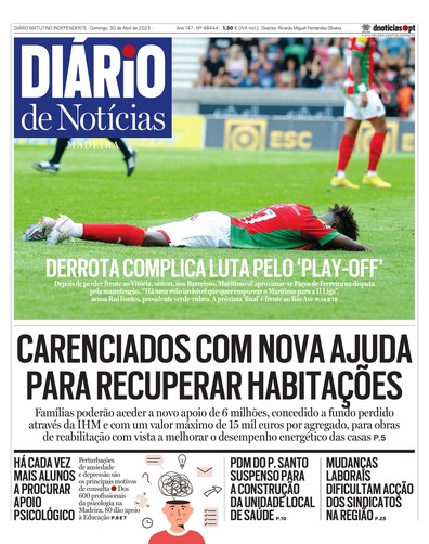 Edição do dia 30 Abril 2023 da pubicação Diário de Notícias