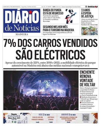 Edição do dia 2 Maio 2023 da pubicação Diário de Notícias