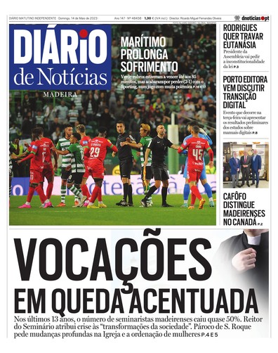 Edição do dia 14 Maio 2023 da pubicação Diário de Notícias