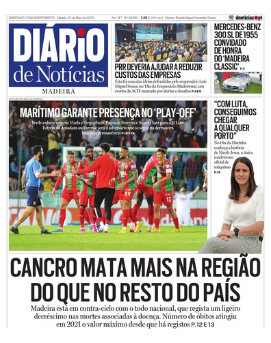 Edição do dia 20 Maio 2023 da pubicação Diário de Notícias