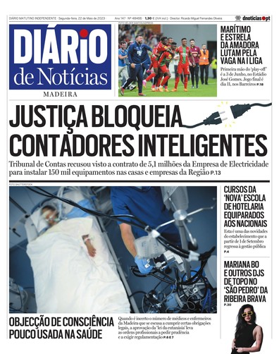 Edição do dia 22 Maio 2023 da pubicação Diário de Notícias