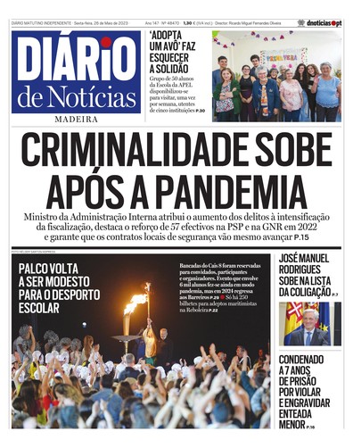 Edição do dia 26 Maio 2023 da pubicação Diário de Notícias