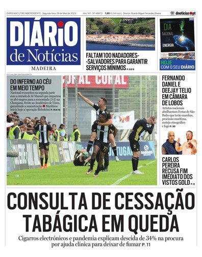 Edição do dia 29 Maio 2023 da pubicação Diário de Notícias