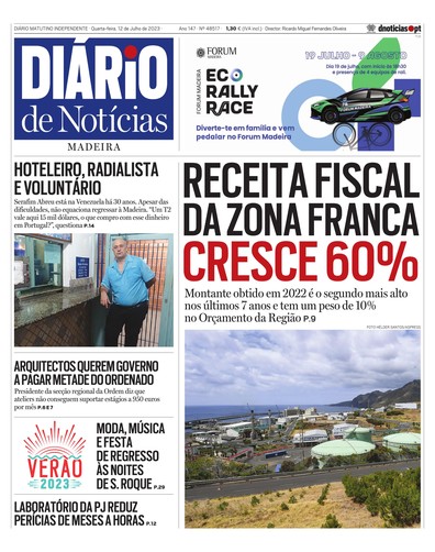 Edição do dia 12 Julho 2023 da pubicação Diário de Notícias