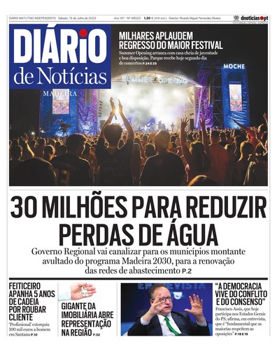 Edição do dia 15 Julho 2023 da pubicação Diário de Notícias
