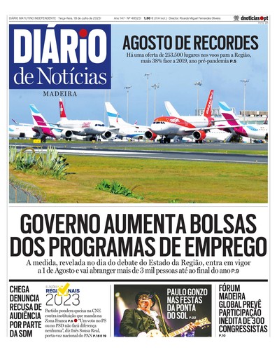 Edição do dia 18 Julho 2023 da pubicação Diário de Notícias