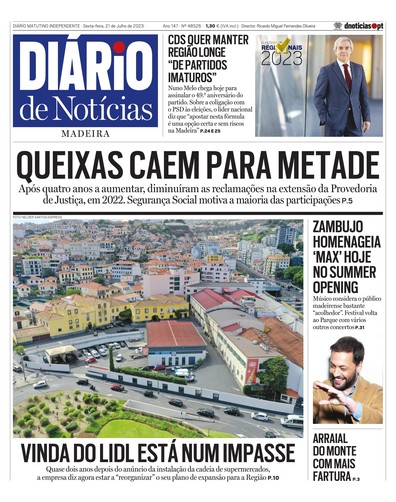 Edição do dia 21 Julho 2023 da pubicação Diário de Notícias
