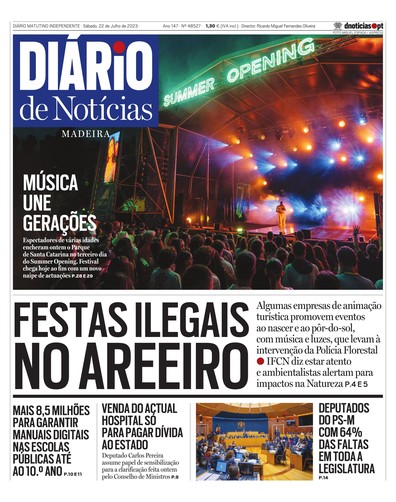 Edição do dia 22 Julho 2023 da pubicação Diário de Notícias