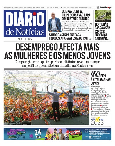 Edição do dia 24 Julho 2023 da pubicação Diário de Notícias