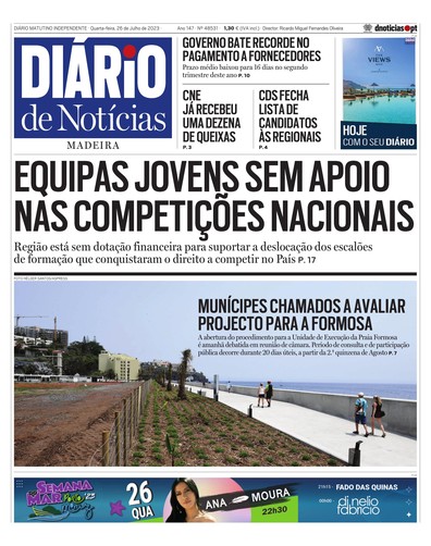 Edição do dia 26 Julho 2023 da pubicação Diário de Notícias