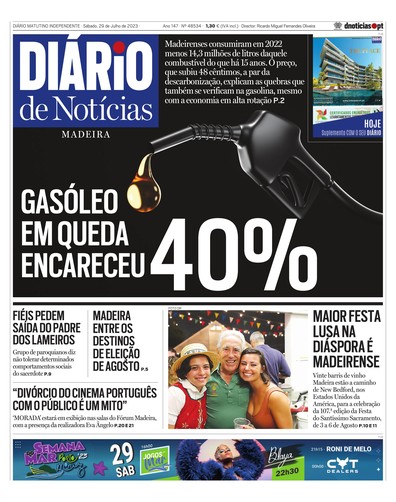 Edição do dia 29 Julho 2023 da pubicação Diário de Notícias