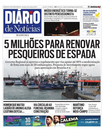 Edição do dia 30 Julho 2023 da pubicação Diário de Notícias
