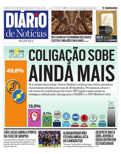 Edição do dia 31 Julho 2023 da pubicação Diário de Notícias