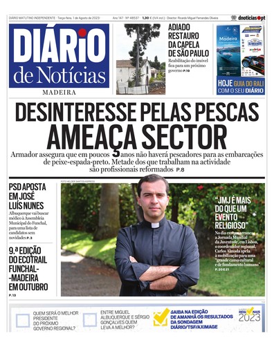 Edição do dia 1 Agosto 2023 da pubicação Diário de Notícias