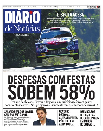 Edição do dia 5 Agosto 2023 da pubicação Diário de Notícias