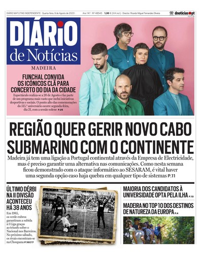 Edição do dia 9 Agosto 2023 da pubicação Diário de Notícias