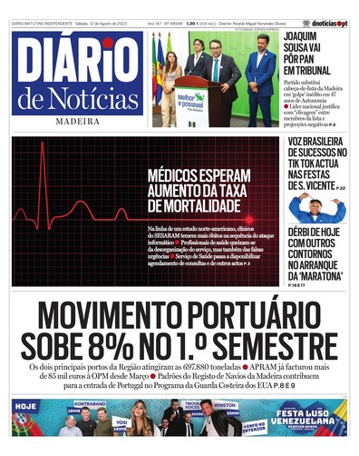 Edição do dia 12 Agosto 2023 da pubicação Diário de Notícias