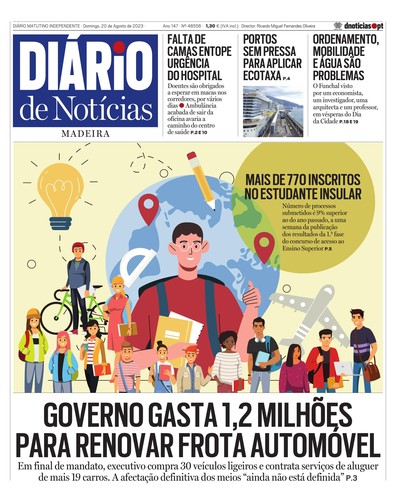 Edição do dia 20 Agosto 2023 da pubicação Diário de Notícias