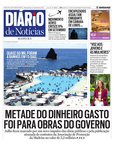 Edição do dia 21 Agosto 2023 da pubicação Diário de Notícias