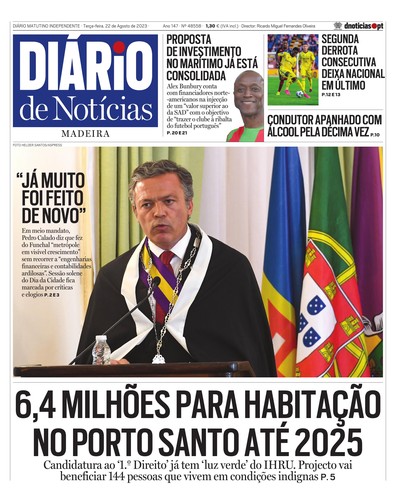 Edição do dia 22 Agosto 2023 da pubicação Diário de Notícias