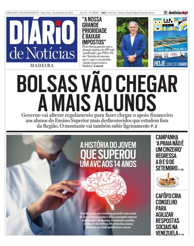 Edição do dia 1 Setembro 2023 da pubicação Diário de Notícias
