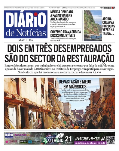 Edição do dia 10 Setembro 2023 da pubicação Diário de Notícias