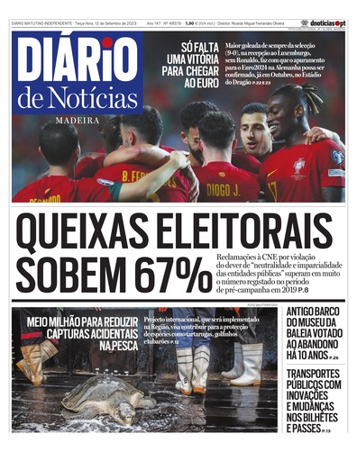 Edição do dia 12 Setembro 2023 da pubicação Diário de Notícias