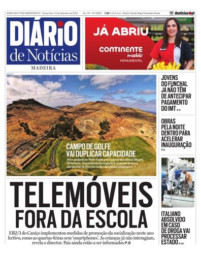 Edição do dia 14 Setembro 2023 da pubicação Diário de Notícias