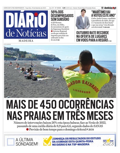 Edição do dia 19 Setembro 2023 da pubicação Diário de Notícias