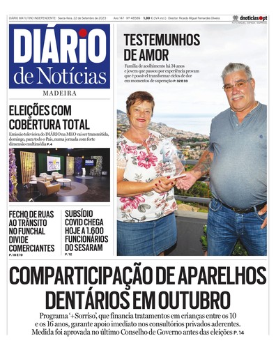 Edição do dia 22 Setembro 2023 da pubicação Diário de Notícias