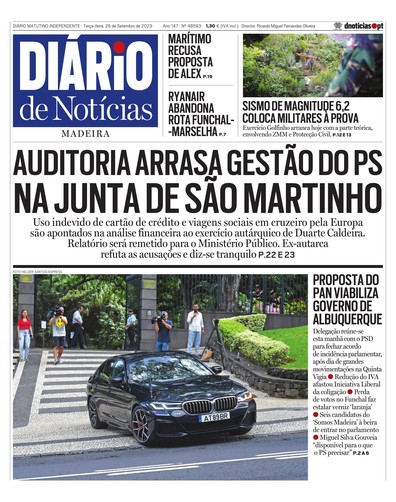 Edição do dia 26 Setembro 2023 da pubicação Diário de Notícias