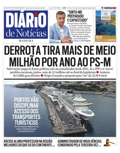 Edição do dia 4 Outubro 2023 da pubicação Diário de Notícias