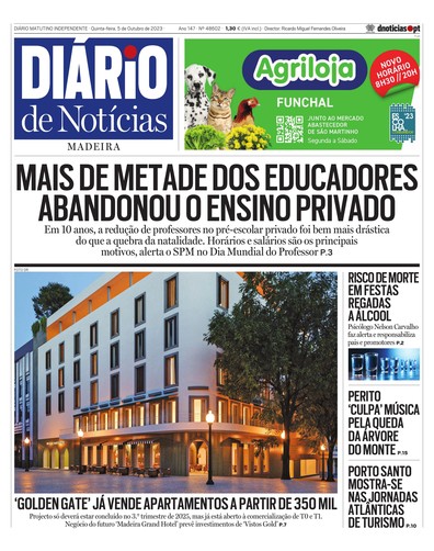 Edição do dia 5 Outubro 2023 da pubicação Diário de Notícias