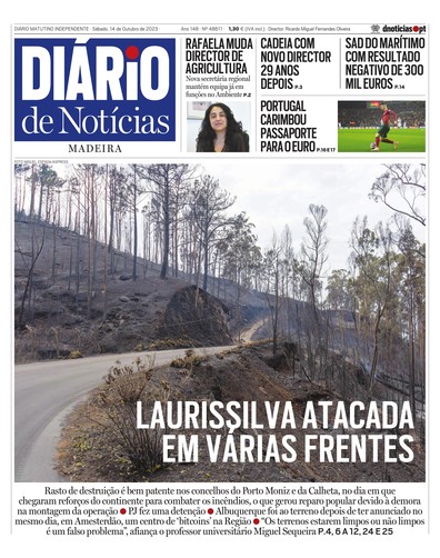 Edição do dia 14 Outubro 2023 da pubicação Diário de Notícias