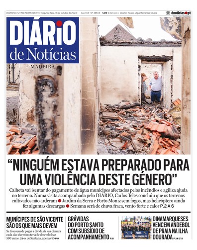 Edição do dia 16 Outubro 2023 da pubicação Diário de Notícias