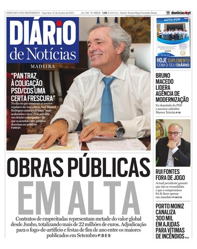 Edição do dia 31 Outubro 2023 da pubicação Diário de Notícias
