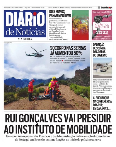 Edição do dia 7 Novembro 2023 da pubicação Diário de Notícias