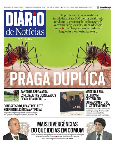Edição do dia 15 Novembro 2023 da pubicação Diário de Notícias
