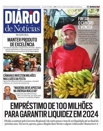 Edição do dia 24 Novembro 2023 da pubicação Diário de Notícias